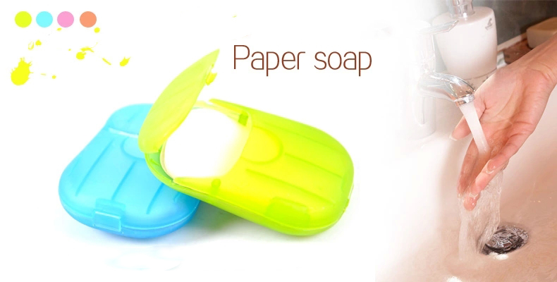 Bakeey-20Pcs-Mini-Portable-Outdoor-Disposable-Hand-Washing-Soap-Paper-with-Cute-Soap-Box-Cleaning-Su-1657810-2